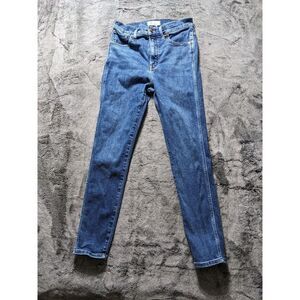 Madewell 10" High Rise Skinny Jeans Women's Size 27 Medium Wash